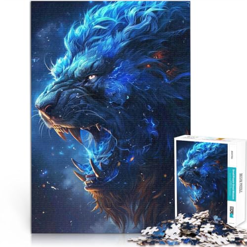 Teenager 2000-teiliges Puzzle Familienspiel zum Stressabbau, schwierige Herausforderung Himmlischer Löwentitan tolles Geschenk70x100cm von LKASGCBY