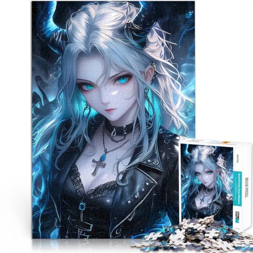 Teenager 2000-teiliges Puzzle Spielzeug Lernspiele Stressabbau Dämonen-Glaubensmädchen Wunschliste mit dem Weihnachtsmann70x100cm von LKASGCBY