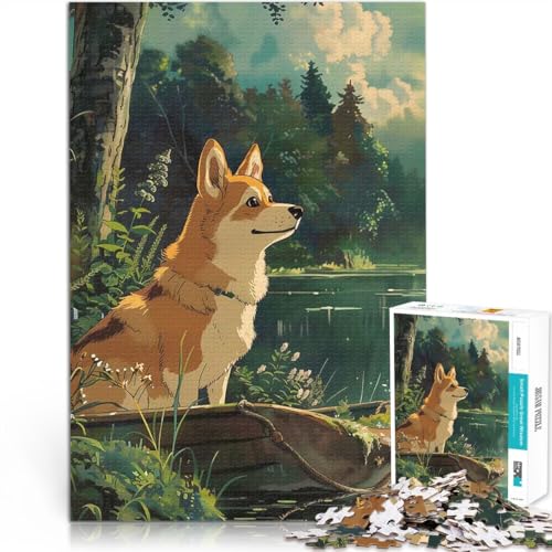 Teenager-Puzzle 1000 Teile Interessante Stressreduzierung Anime Ruhiger Waldhund Lustige Aktivitäten für zu Hause, Geburtstagsgeschenk, Reisegeschenk,52x38cm Teenager-Puzzle 1000 Teile Interessante Stressreduzierung Anime Ruhiger Waldhund Lustige Aktivitäten für zu Hause, Geburtstagsgeschenk, Reisegeschenk,52x38cm von LKASGCBY