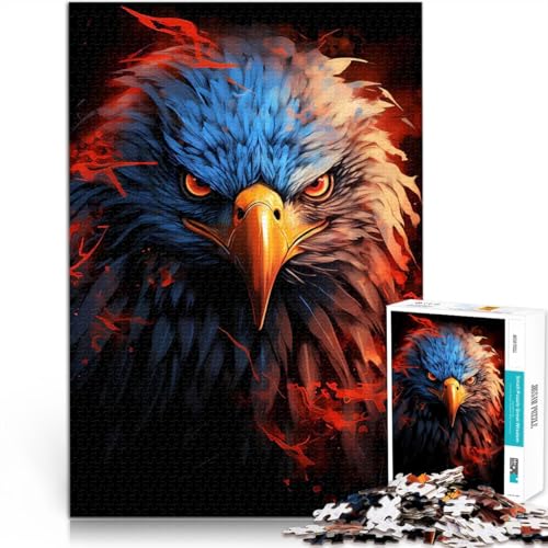 Teenager-Puzzle 1000 Teile Stressabbau Schwierige Herausforderung American Eagle Pride Feuer Geeignet für die Schreibtischdekoration52x38cm Teenager-Puzzle 1000 Teile Stressabbau Schwierige Herausforderung American Eagle Pride Feuer Geeignet für die Schreibtischdekoration52x38cm von LKASGCBY