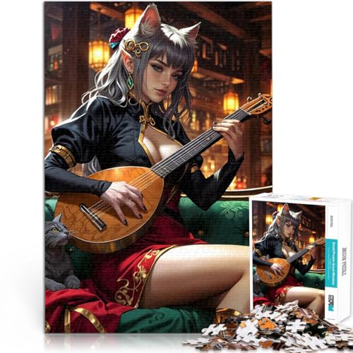 Teenager-Puzzles 1000 Teile Trainieren Sie Ihr Gehirn und Ihre Hände Anime-Mädchen mit Gitarre Geburtstagsgeschenk, Geschenke75x50cm Teenager-Puzzles 1000 Teile Trainieren Sie Ihr Gehirn und Ihre Hände Anime-Mädchen mit Gitarre Geburtstagsgeschenk, Geschenke75x50cm von LKASGCBY