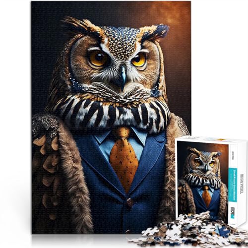 Teenager-Puzzles 2000 Teile Anspruchsvoll, Aber lustig und humorvoll Eulenanzug-Stil Lernspiel für Geburtstag, Weihnachten70x100cm von LKASGCBY