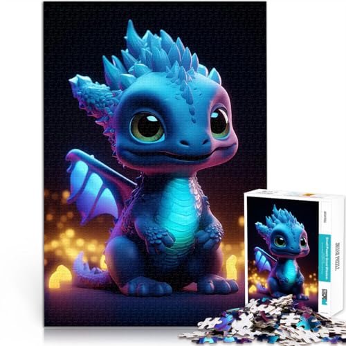Teenager-Puzzles 2000 Teile Anspruchsvolles Spiel und Familienspaß Süßer Babydrache Lernspiel für Geburtstag, Weihnachten70x100cm von LKASGCBY
