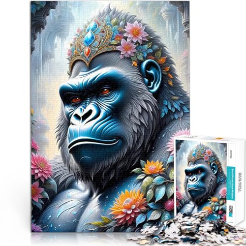Teenager-Puzzles 2000 Teile Geschenke zum Suchbegriff: Herausfordernde Spiele Fantasie-Gorilla mit passendem Poster und Quizblatt70x100cm von LKASGCBY