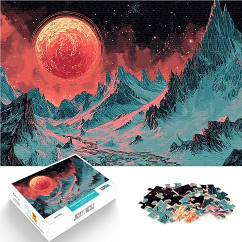 Teenager-Puzzles 2000 Teile Handgeschwindigkeitswettbewerb Landschaft des roten Planeten Verbessern Sie das Gedächtnis70x100cm von LKASGCBY