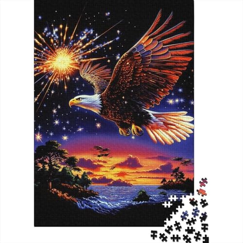 Adler Puzzle 1000 Teile Schwer Puzzle Spielzeug Lernspiel Impossible Herausforderungsspielzeug Für Erwachsene Und Kinder in Bewährter 1000pcs (75x50cm) von LKBASOEGD