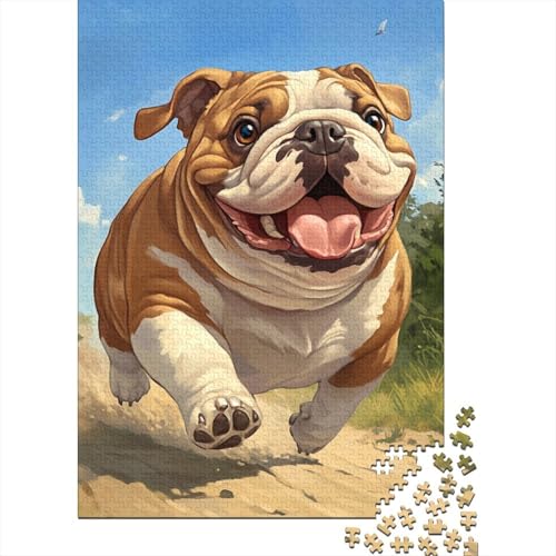 BullHund Puzzle 1000-teilige Schwer Puzzle Spielzeug Lernspiel Impossible Herausforderung Spielzeug Für Erwachsene Und Kinder Ab 12 Jahren 1000pcs (75x50cm) von LKBASOEGD