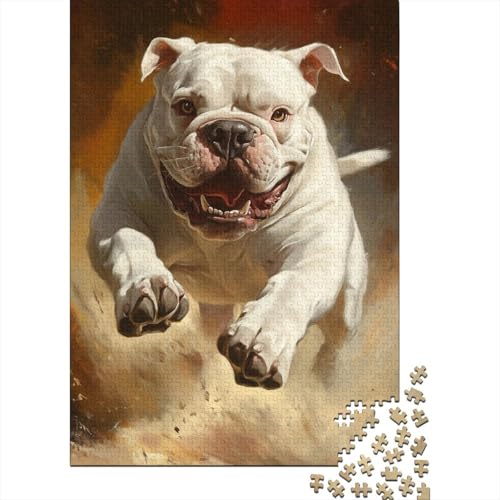 BullHund Puzzle 1000-teilige Schwer Puzzle Spielzeug Pädagogisches Spiel Impossible Herausforderungsspielzeug Für Erwachsene Und Kinder in Bewährter 1000pcs (75x50cm) von LKBASOEGD