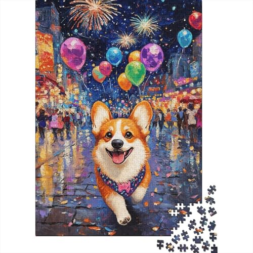 Corgi Puzzles 1000 Teile Schwer Puzzle Spielzeug Lernspiel Impossible Herausforderung Spielzeug Für Erwachsene Und Kinder in Bewährter 1000pcs (75x50cm) von LKBASOEGD