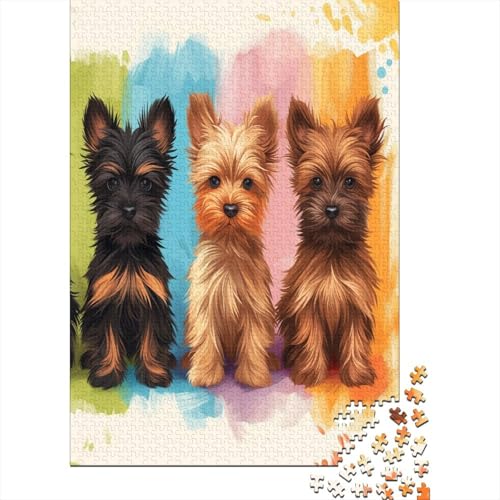Cute Hunds Puzzle 1000-teilige Schwer Puzzle Spielzeug Pädagogisches Spiel Impossible Herausforderung Spielzeug Für Erwachsene Und Kinder in Bewährter 1000pcs (75x50cm) von LKBASOEGD