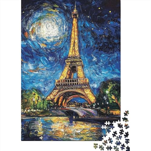 Eiffelturm Puzzles 1000 Teile Schwer Puzzle Spielzeug Lernspiel Impossible Herausforderung Spielzeug Für Erwachsene Und Kinder in Bewährter 1000pcs (75x50cm) von LKBASOEGD