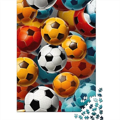 Fußball Puzzles 1000 Teile Schwer Puzzle Spielzeug Lernspiel Impossible Herausforderung Spielzeug Für Erwachsene Und Kinder in Bewährter 1000pcs (75x50cm) von LKBASOEGD
