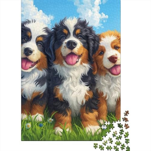Hund Puzzle 1000-teilige Schwer Puzzle Spielzeug Pädagogisches Spiel Impossible Herausforderung Spielzeug Für Erwachsene Kinder 1000pcs (75x50cm) von LKBASOEGD