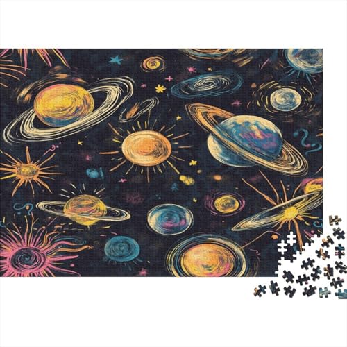 Kosmische Planeten Puzzlespiel 1000 Teile Für Erwachsene, Einzigartige Kunstwerke Und Vorlage - Geburtstagsgeschenk - Spaßige Puzzles Mit Überraschung Von Puzzle in A Bag Puzzel 1000pcs (75x50cm) von LKBASOEGD