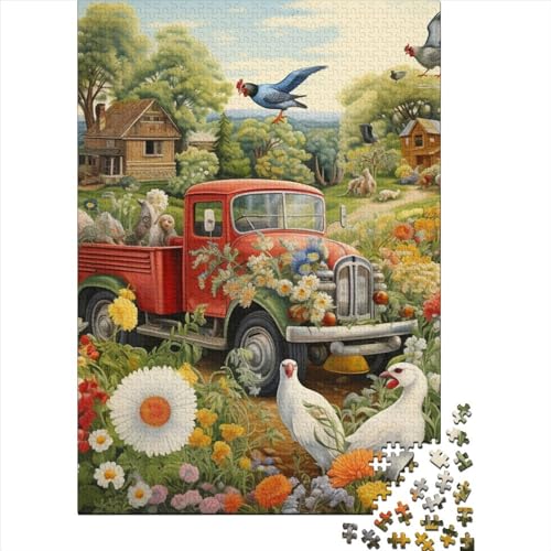 Ranches Puzzle 1000-teilige Schwer Puzzle Spielzeug Lernspiel Impossible Herausforderung Spielzeug Für Erwachsene Und Kinder Ab 12 Jahren 1000pcs (75x50cm) von LKBASOEGD