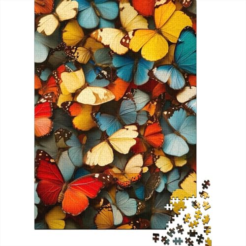 Schmetterling Puzzles 1000 Teile Schwer Puzzle Spielzeug Lernspiel Impossible Herausforderungsspielzeug Für Erwachsene Und Kinder in Bewährter 1000pcs (75x50cm) von LKBASOEGD