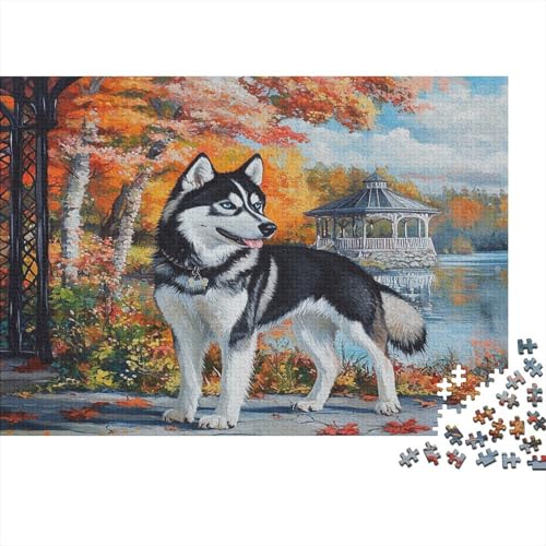 Sibirischer Husky Puzzle 1000 Teile Puzzles Für Erwachsene Klassische Puzzles 1000 Teile Erwachsene Puzzlespiel Erwachsene 1000 Teile Erwachsenen Puzzlespiel Puzzel 1000pcs (75x50cm) von LKBASOEGD