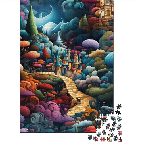 Wunderland Puzzles 1000 Teile Schwer Puzzle Spielzeug Pädagogisches Spiel Impossible Herausforderungsspielzeug Für Erwachsene Und Kinder in Bewährter 1000pcs (75x50cm) von LKBASOEGD