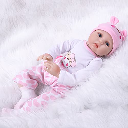 LKBOBIR 20 Zoll 50 cm Reborn Baby Puppen 20Zoll Reborn Puppen Realistische Neugeborene Baby Puppen Silikon Vinyl Ganzkörper Realistische Neugeborene Mädchenpuppen Kuschelkörper Waschbar LKBOBIR 20 Zoll 50 cm Reborn Baby Puppen 20Zoll Reborn Puppen Realistische Neugeborene Baby Puppen Silikon Vinyl Ganzkörper Realistische Neugeborene Mädchenpuppen Kuschelkörper Waschbar von LKBOBIR