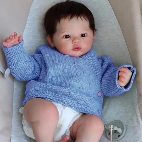 LKBOBIR Reborn Baby 20 Zoll 50cm Reborn Baby Junge Weiches Silikon-Vinyl Mit Schnuller Handgefertigt Reborn Puppen Lebensecht Jungen & MäDchen Spielzeug-Geschenke LKBOBIR Reborn Baby 20 Zoll 50cm Reborn Baby Junge Weiches Silikon-Vinyl Mit Schnuller Handgefertigt Reborn Puppen Lebensecht Jungen & MäDchen Spielzeug-Geschenke von LKBOBIR