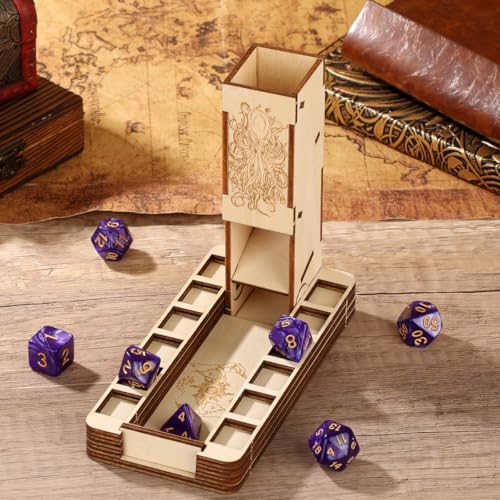 DND Magischer Hand Würfeltablett, DND Zubehör, zusammenklappbarer Würfelturm aus Holz, Tischspiel Tools für RPG, tragbare, Faltbare Würfelbox Aufbewahrung (Würfel Nicht im Lieferumfang enthalten) DND Magischer Hand Würfeltablett, DND Zubehör, zusammenklappbarer Würfelturm aus Holz, Tischspiel Tools für RPG, tragbare, Faltbare Würfelbox Aufbewahrung (Würfel Nicht im Lieferumfang enthalten) von LKKCHER DESIGN