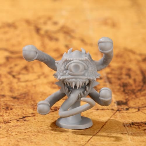 LKKCHER DESIGN DND Miniatures Einäugig Oktopus Monster 4 Beine, 3D Modelle, Rollenspiele Miniatur Figuren, Unbemalt Handbemaltes Modell, Fantasie Brettspiel Zubehör, 3.8x3.6cm D&D Miniaturen, 1 Stück von LKKCHER DESIGN