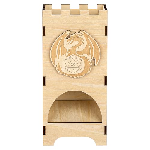LKKCHER DESIGN Würfelturm Fantasy, Holz D&D Fliegender Drache würfelturm, Rollenspiele DND zubehör, Tischspiele würfelschale, Brettspiel zubehör, Neue Spieler Geschenk (Keine Würfel enthalten) LKKCHER DESIGN Würfelturm Fantasy, Holz D&D Fliegender Drache würfelturm, Rollenspiele DND zubehör, Tischspiele würfelschale, Brettspiel zubehör, Neue Spieler Geschenk (Keine Würfel enthalten) von LKKCHER DESIGN