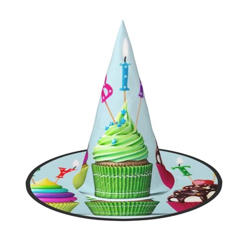 LKLDDPZB Bunte Halloween-Hexenhut für Damen und Herren, spitzer Hut, Dekoration, Cosplay LKLDDPZB Bunte Halloween-Hexenhut für Damen und Herren, spitzer Hut, Dekoration, Cosplay von LKLDDPZB