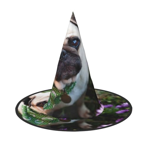 LKLDDPZB Dod In The Garden Bedruckter Halloween-Hexenhut für Damen und Herren, spitzer Hut, Dekoration, Cosplay LKLDDPZB Dod In The Garden Bedruckter Halloween-Hexenhut für Damen und Herren, spitzer Hut, Dekoration, Cosplay von LKLDDPZB