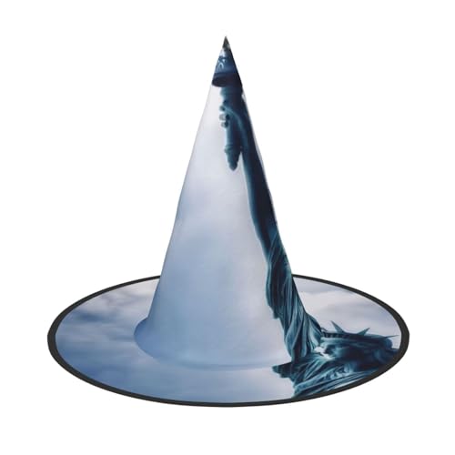 LKLDDPZB Freiheitsstatue bedruckter Halloween-Hexenhut für Damen und Herren, spitzer Hut, Dekoration, Cosplay LKLDDPZB Freiheitsstatue bedruckter Halloween-Hexenhut für Damen und Herren, spitzer Hut, Dekoration, Cosplay von LKLDDPZB