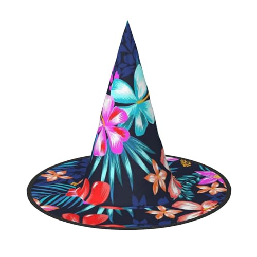 LKLDDPZB Halloween-Hexenhut mit Blumenmuster für Damen und Herren, spitzer Hut, Dekoration, Cosplay LKLDDPZB Halloween-Hexenhut mit Blumenmuster für Damen und Herren, spitzer Hut, Dekoration, Cosplay von LKLDDPZB
