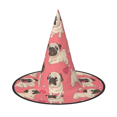LKLDDPZB Halloween-Hexenhut mit Hundemotiv für Damen und Herren, spitzer Hut, Dekoration, Cosplay LKLDDPZB Halloween-Hexenhut mit Hundemotiv für Damen und Herren, spitzer Hut, Dekoration, Cosplay von LKLDDPZB