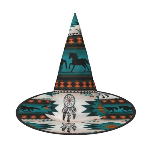 LKLDDPZB Halloween-Hexenhut mit Pferdemotiv, für Damen und Herren, spitzer Hut, Dekoration, Cosplay LKLDDPZB Halloween-Hexenhut mit Pferdemotiv, für Damen und Herren, spitzer Hut, Dekoration, Cosplay von LKLDDPZB