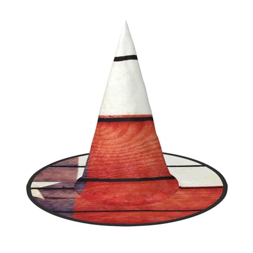 LKLDDPZB Halloween-Hexenhut mit amerikanischer Flagge, bedruckt, für Damen und Herren, spitzer Hut, Dekoration, Cosplay LKLDDPZB Halloween-Hexenhut mit amerikanischer Flagge, bedruckt, für Damen und Herren, spitzer Hut, Dekoration, Cosplay von LKLDDPZB