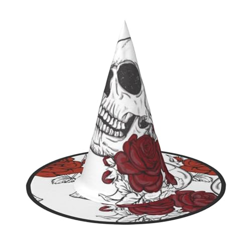 LKLDDPZB Halloween-Hexenhut mit floralem Totenkopf, für Damen und Herren, spitzer Hut, Dekoration, Cosplay LKLDDPZB Halloween-Hexenhut mit floralem Totenkopf, für Damen und Herren, spitzer Hut, Dekoration, Cosplay von LKLDDPZB