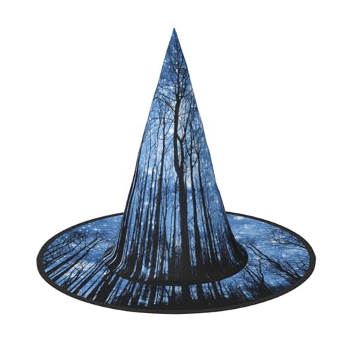 LKLDDPZB Nachthimmel bedruckter Halloween-Hexenhut für Damen und Herren, spitzer Hut, Dekoration, Cosplay LKLDDPZB Nachthimmel bedruckter Halloween-Hexenhut für Damen und Herren, spitzer Hut, Dekoration, Cosplay von LKLDDPZB