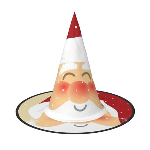 LKLDDPZB Weihnachtlicher bedruckter Halloween-Hexenhut für Damen und Herren, spitzer Hut, Dekoration, Cosplay LKLDDPZB Weihnachtlicher bedruckter Halloween-Hexenhut für Damen und Herren, spitzer Hut, Dekoration, Cosplay von LKLDDPZB