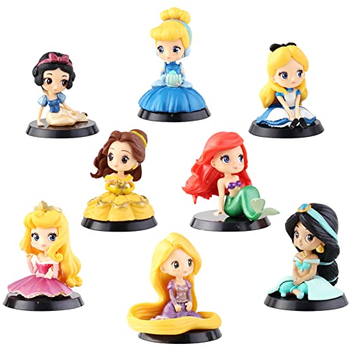 Prinzessin Mini Figuren Set, 8 pcs Zeichentrickfigur Cake Topper, Tortendeko Geburtstag, Torten Deko, Party Kuchen Dekoration Lieferungen, Kindergeburtstag deko Mädchen, Tisch Dekorationen Prinzessin Mini Figuren Set, 8 pcs Zeichentrickfigur Cake Topper, Tortendeko Geburtstag, Torten Deko, Party Kuchen Dekoration Lieferungen, Kindergeburtstag deko Mädchen, Tisch Dekorationen von LKNBIF