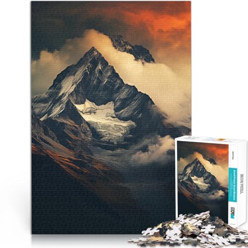 1000-Teile-Puzzle für Erwachsene Berge Kunstwerk Aus Karton,Geeignet für Kinder ab 14 Jahren für die Heimdekoration Geburtstagsgeschenke。Größe:26x38cm/10.2x14.9Zoll 1000-Teile-Puzzle für Erwachsene Berge Kunstwerk Aus Karton,Geeignet für Kinder ab 14 Jahren für die Heimdekoration Geburtstagsgeschenke。Größe:26x38cm/10.2x14.9Zoll von LKSDCBOT