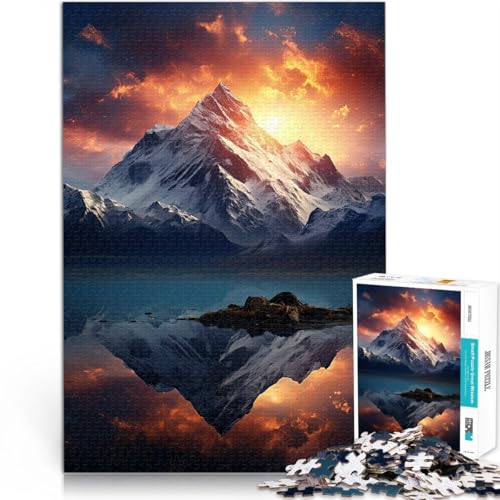 1000-Teile-Puzzle für Erwachsene Poster Berge Aus Karton,ab 14 Jahren Präzisionsschneiden tolles Geschenk。Größe:26x38cm/10.2x14.9Zoll 1000-Teile-Puzzle für Erwachsene Poster Berge Aus Karton,ab 14 Jahren Präzisionsschneiden tolles Geschenk。Größe:26x38cm/10.2x14.9Zoll von LKSDCBOT