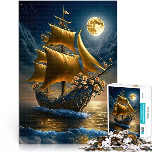 1000-Teile-Puzzle für Erwachsene Segelbootlandschaft Aus Holz,für Kinder ab 14 Jahren Lernspiele tolles Größe:50x75cm/19.6x29.5Zoll 1000-Teile-Puzzle für Erwachsene Segelbootlandschaft Aus Holz,für Kinder ab 14 Jahren Lernspiele tolles Größe:50x75cm/19.6x29.5Zoll von LKSDCBOT