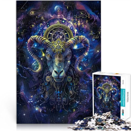 1000-Teile-Puzzle für Erwachsene Steinbock Aus Holz,für Kinder ab 14 Jahren Spielspielzeug Geschenkideen。Größe:50x75cm/19.6x29.5Zoll 1000-Teile-Puzzle für Erwachsene Steinbock Aus Holz,für Kinder ab 14 Jahren Spielspielzeug Geschenkideen。Größe:50x75cm/19.6x29.5Zoll von LKSDCBOT