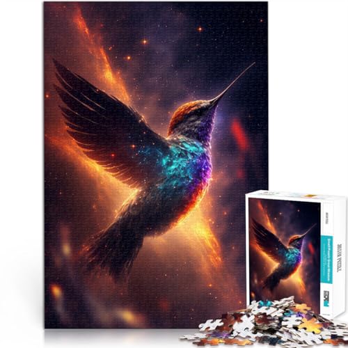 1000-Teile-Puzzle für Erwachsene Sternensipper-Kolibri Aus Holz，für 14+ Familienspiel für und Angeboten als Geschenk für die ganze Familie。Größe：50x75cm/19.6x29.5Zoll von LKSDCBOT