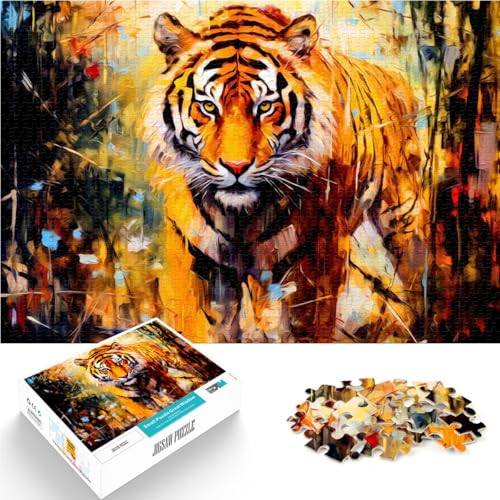 1000-Teile-Puzzle für Erwachsene Tiger Aus Karton,ab 14 Jahren DIY-Lernspiele Wichtelgeschenke。Größe:38x52cm/14.9x20.4Zoll 1000-Teile-Puzzle für Erwachsene Tiger Aus Karton,ab 14 Jahren DIY-Lernspiele Wichtelgeschenke。Größe:38x52cm/14.9x20.4Zoll von LKSDCBOT
