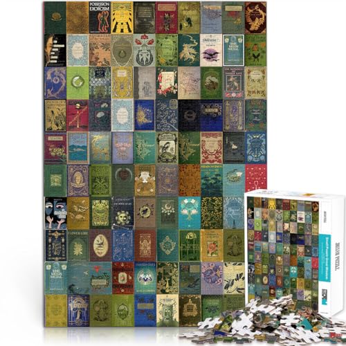 1000-Teile-Puzzle für Erwachsene Vintage-Buchcollage Aus Karton,ab 14 Jahren Spielzeug 。Größe:26x38cm/10.2x14.9Zoll 1000-Teile-Puzzle für Erwachsene Vintage-Buchcollage Aus Karton,ab 14 Jahren Spielzeug 。Größe:26x38cm/10.2x14.9Zoll von LKSDCBOT