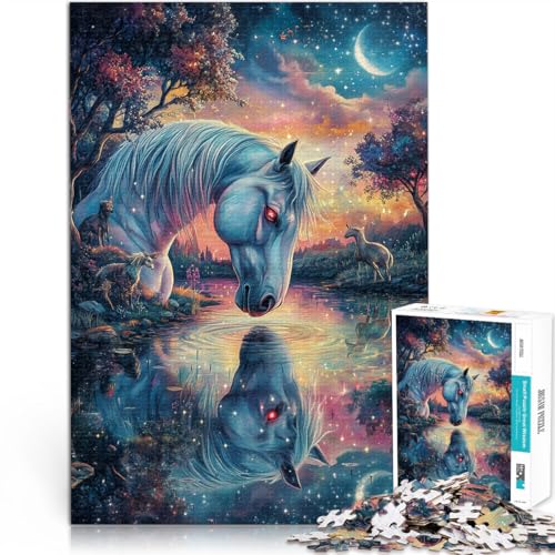 1000-Teile-Puzzle für Erwachsene rotäugiges Pferd Aus Karton,für und ab 14 Jahren Herausforderungsspielzeug Geschenk zum Geburtstag。Größe:38x52cm/14.9x20.4Zoll 1000-Teile-Puzzle für Erwachsene rotäugiges Pferd Aus Karton,für und ab 14 Jahren Herausforderungsspielzeug Geschenk zum Geburtstag。Größe:38x52cm/14.9x20.4Zoll von LKSDCBOT