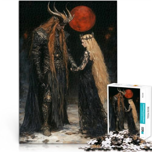 1000-Teile-Puzzle für Teenager Dunkles Fantasy-Paar Aus Karton,ab 14 Jahren Entspannende Spiele Geschenk - Herausforderndes Spiel。Größe:26x38cm/10.2x14.9Zoll 1000-Teile-Puzzle für Teenager Dunkles Fantasy-Paar Aus Karton,ab 14 Jahren Entspannende Spiele Geschenk - Herausforderndes Spiel。Größe:26x38cm/10.2x14.9Zoll von LKSDCBOT