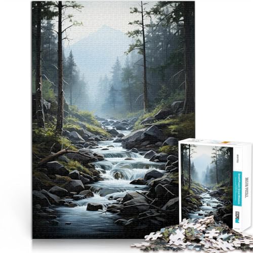 1000 Teile Puzzles für Erwachsene Puzzles Geschenke Flusslandschaftskunst Aus Holz,ab 14 Jahren Zusammenbau des Modells Geschenke für Freunde und Familie。Größe:50x75cm/19.6x29.5Zoll 1000 Teile Puzzles für Erwachsene Puzzles Geschenke Flusslandschaftskunst Aus Holz,ab 14 Jahren Zusammenbau des Modells Geschenke für Freunde und Familie。Größe:50x75cm/19.6x29.5Zoll von LKSDCBOT
