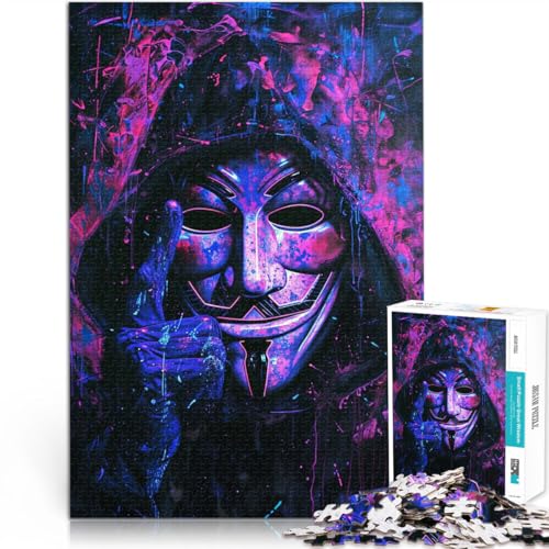 1000 Teile Puzzles für Erwachsene Puzzles Geschenke Mysteriöser Hacker Aus Holz,ab 14 Jahren Lernspiele Heimdekoration Einzigartige Geburtstags Größe:50x75cm 1000 Teile Puzzles für Erwachsene Puzzles Geschenke Mysteriöser Hacker Aus Holz,ab 14 Jahren Lernspiele Heimdekoration Einzigartige Geburtstags Größe:50x75cm von LKSDCBOT