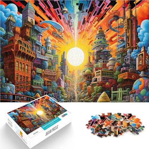 1000 Teile Puzzles für Erwachsene Puzzles Geschenke Psychedelisches Stadtkunstwerk Geeignet für Kinder ab 14 Jahren für Lernspiel-Herausforderungsspielzeug Wunschliste mit dem Weihnachtsmann。 1000 Teile Puzzles für Erwachsene Puzzles Geschenke Psychedelisches Stadtkunstwerk Geeignet für Kinder ab 14 Jahren für Lernspiel-Herausforderungsspielzeug Wunschliste mit dem Weihnachtsmann。 von LKSDCBOT